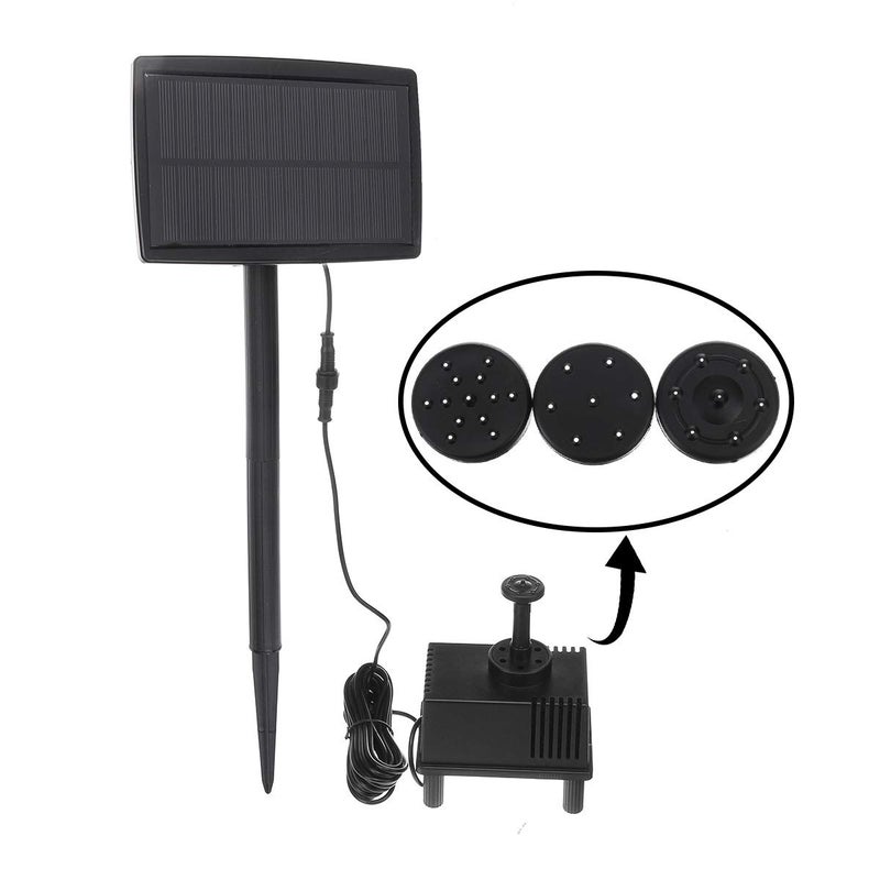 CoCocina 1.5W Solar Powered Water Pond Filter Pump Home Garden Submersible Fish Tank Fountains Solar Solar Water Pump Miniature Dc Water Pump - Image 1